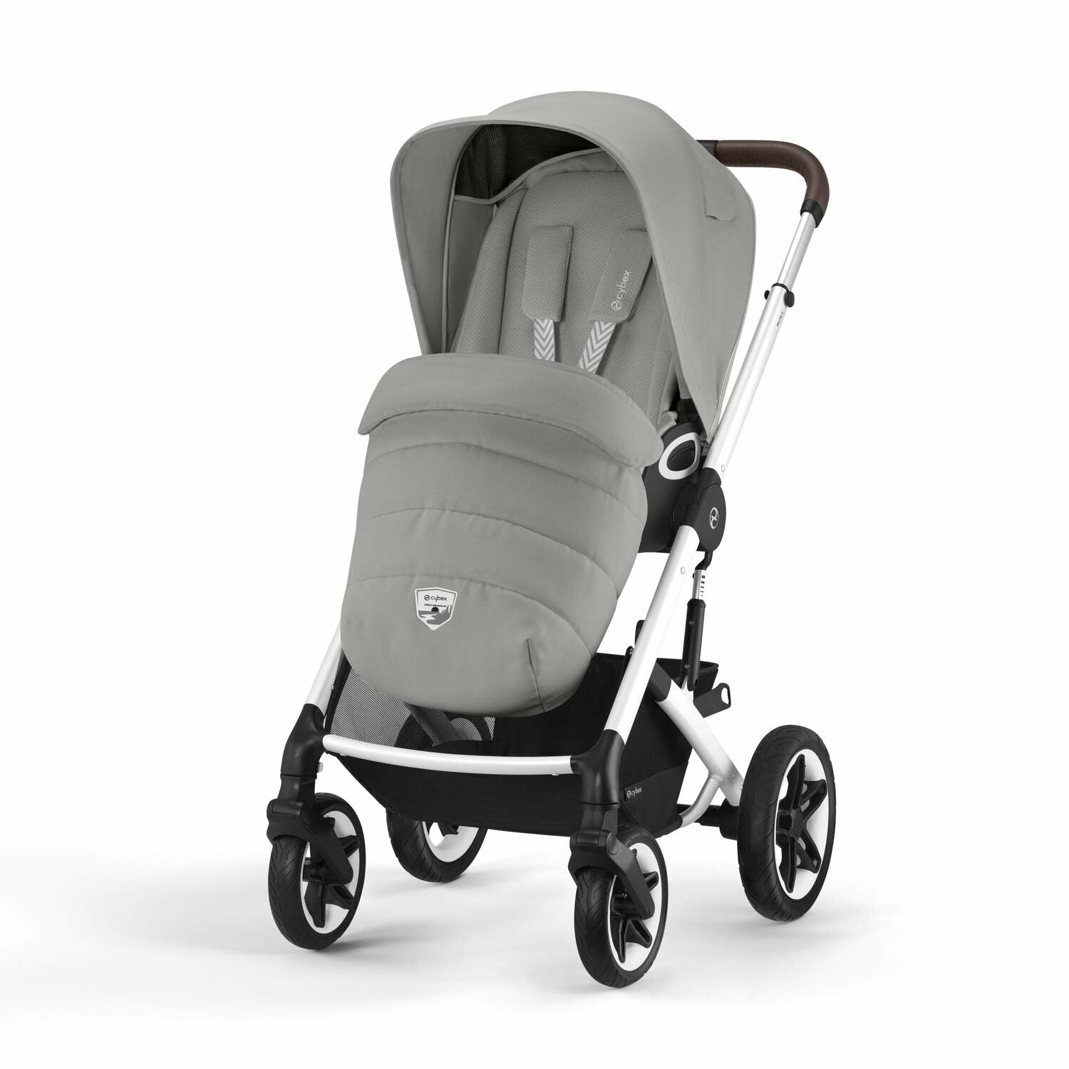 Cybex® Otroški voziček Talos S LUX (0-22 kg) Stone Grey (Silver Frame) Cybex