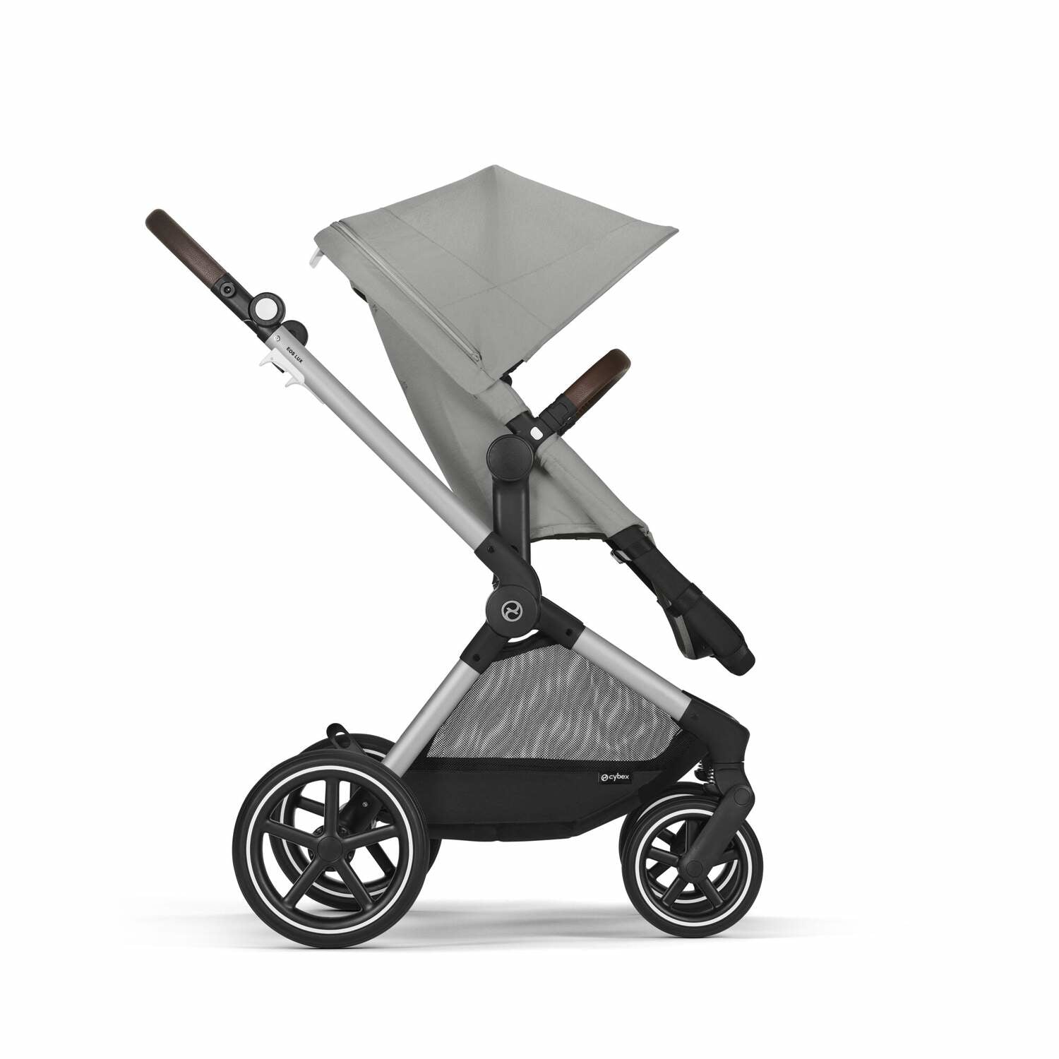 Cybex® Otroški voziček 2v1 Eos™ Lux Stone Grey (Silver Frame) Cybex