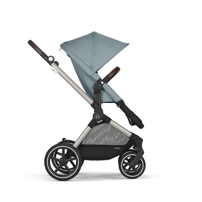 Cybex® Otroški voziček 2v1 Eos™ Lux Stormy Blue (Taupe Frame) Cybex