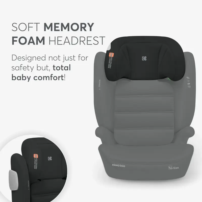 KikkaBoo® Otroški avtosedež i-Track i-SIZE (100-150 cm) Brown KikkaBoo