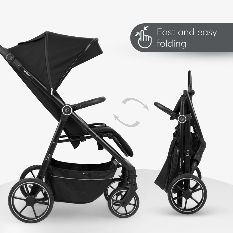 KikkaBoo® Otroški voziček Lucy Black KikkaBoo