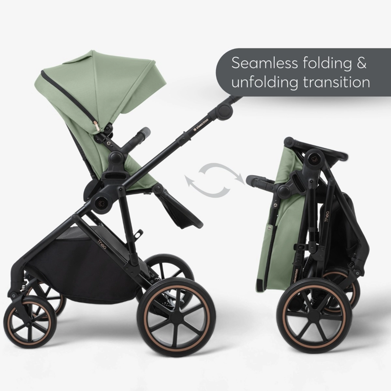 KikkaBoo® Otroški voziček s košaro 2v1 Thea Grey KikkaBoo