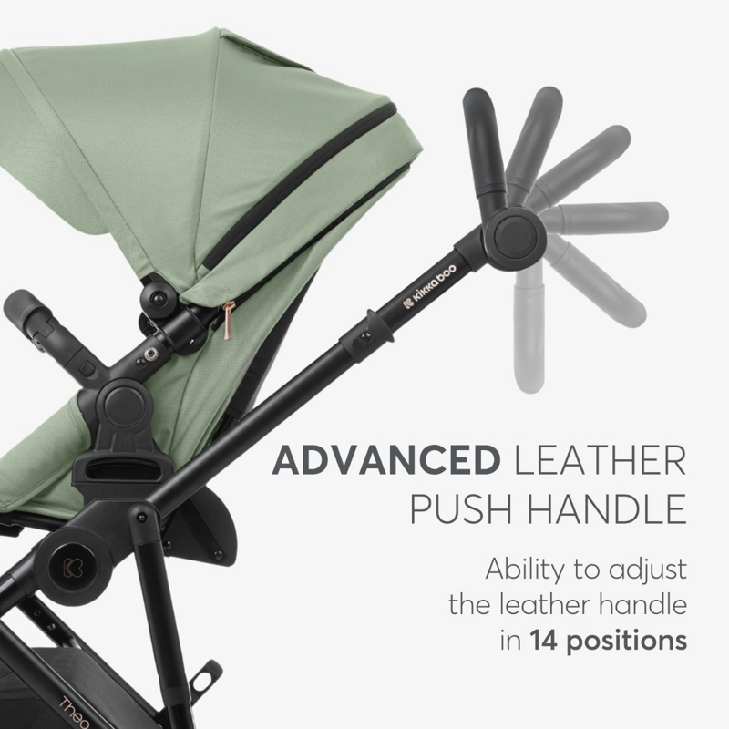 KikkaBoo® Otroški voziček s košaro 2v1 Thea Grey KikkaBoo