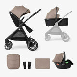 KikkaBoo® Stroller with carrycot 3v1 Ava Beige