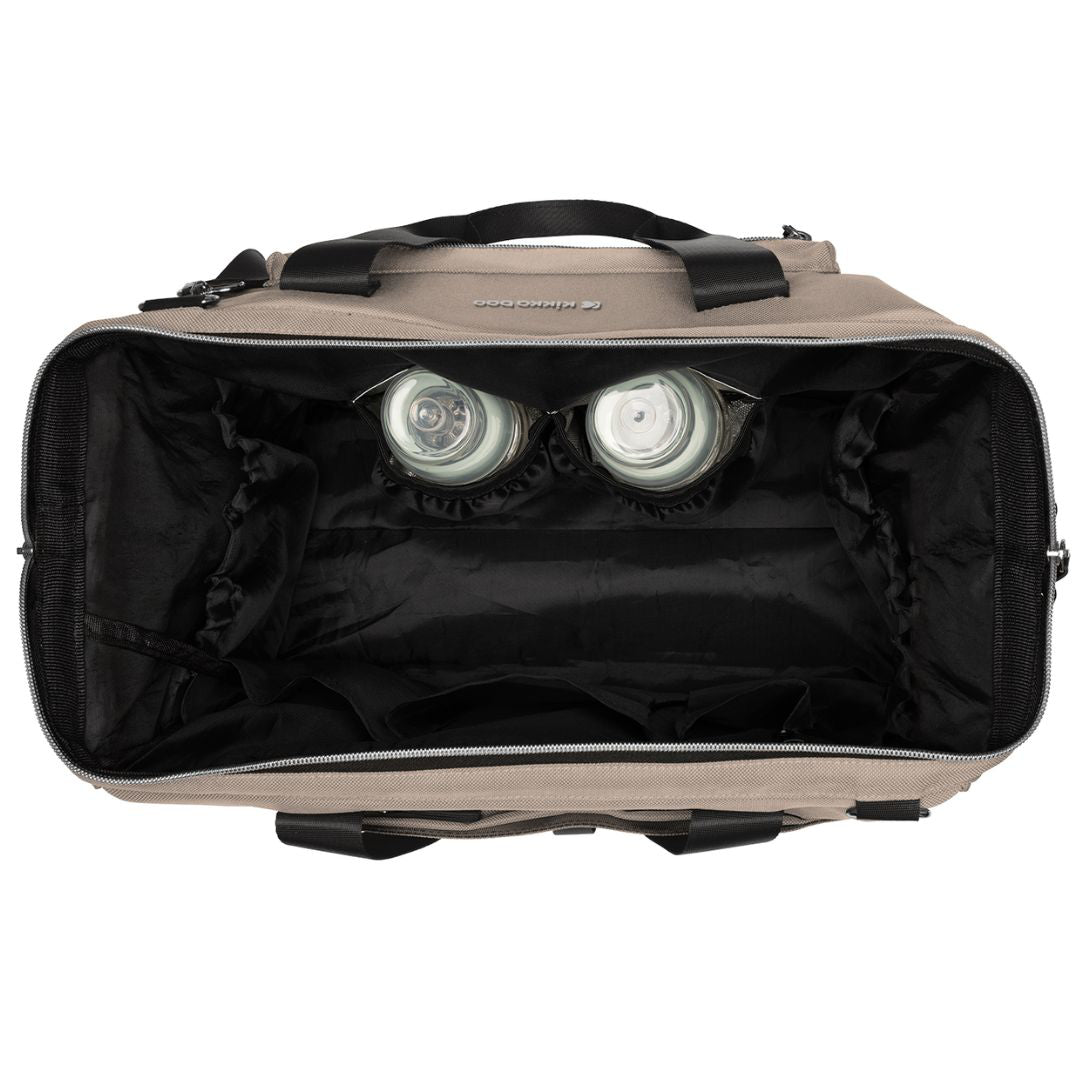 KikkaBoo® Previjalna torba Maxi Beige NEW 2025 KikkaBoo