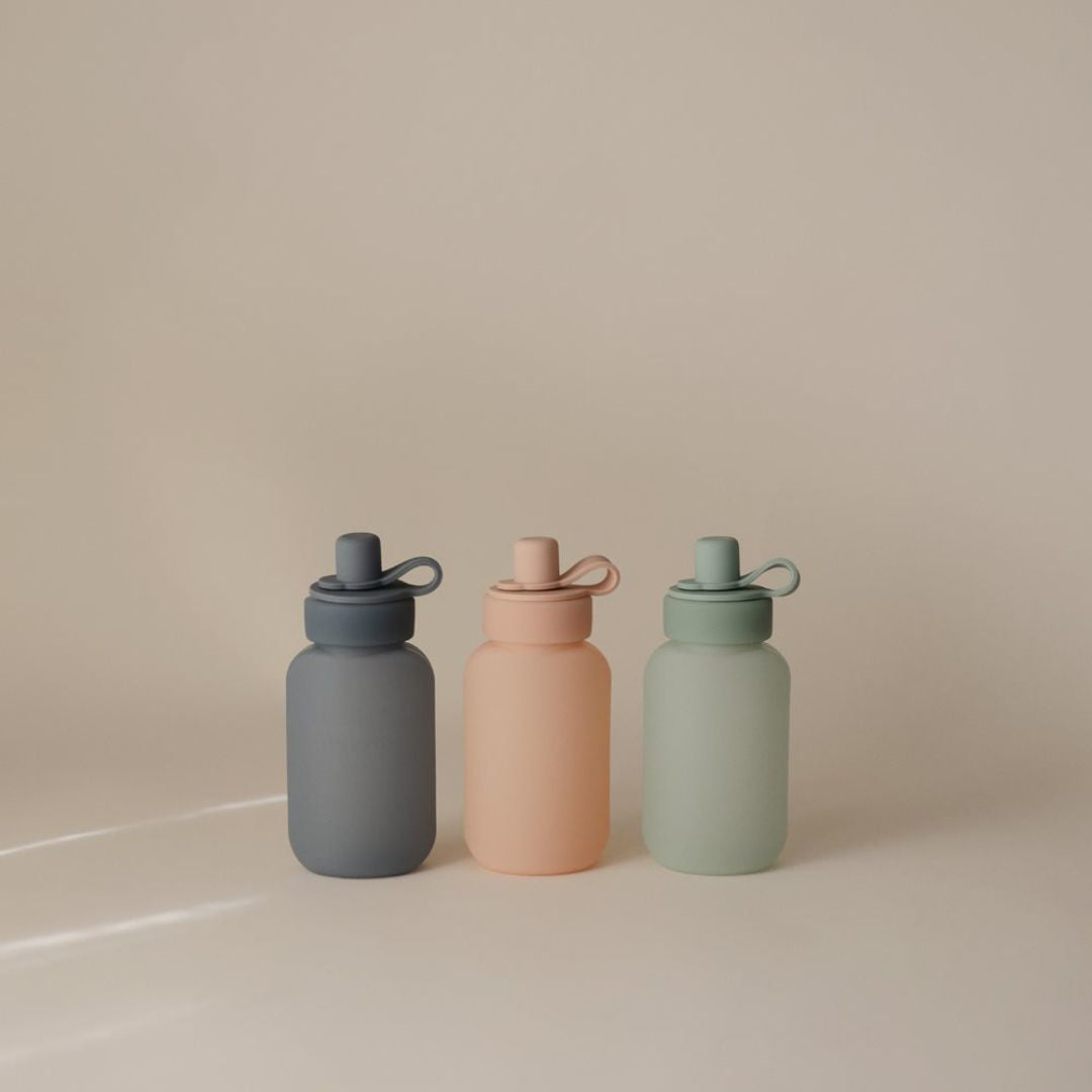 Mushie® Set 2 silikonskih modelčkov za smoothie Cambridge Blue Mushie