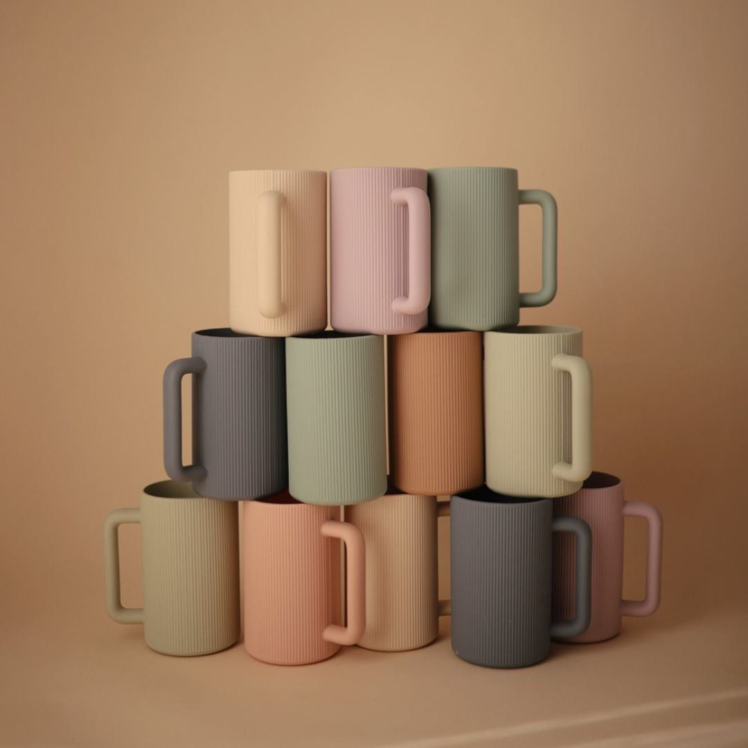 Mushie® Vrč za izpiranje Cambridge Blue Mushie