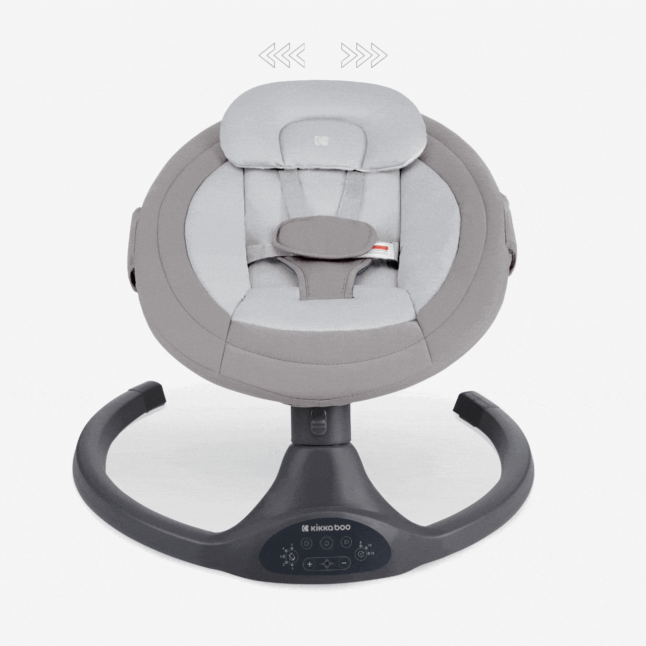 KikkaBoo® Električni gugalnik Codie Light Grey 2025 KikkaBoo