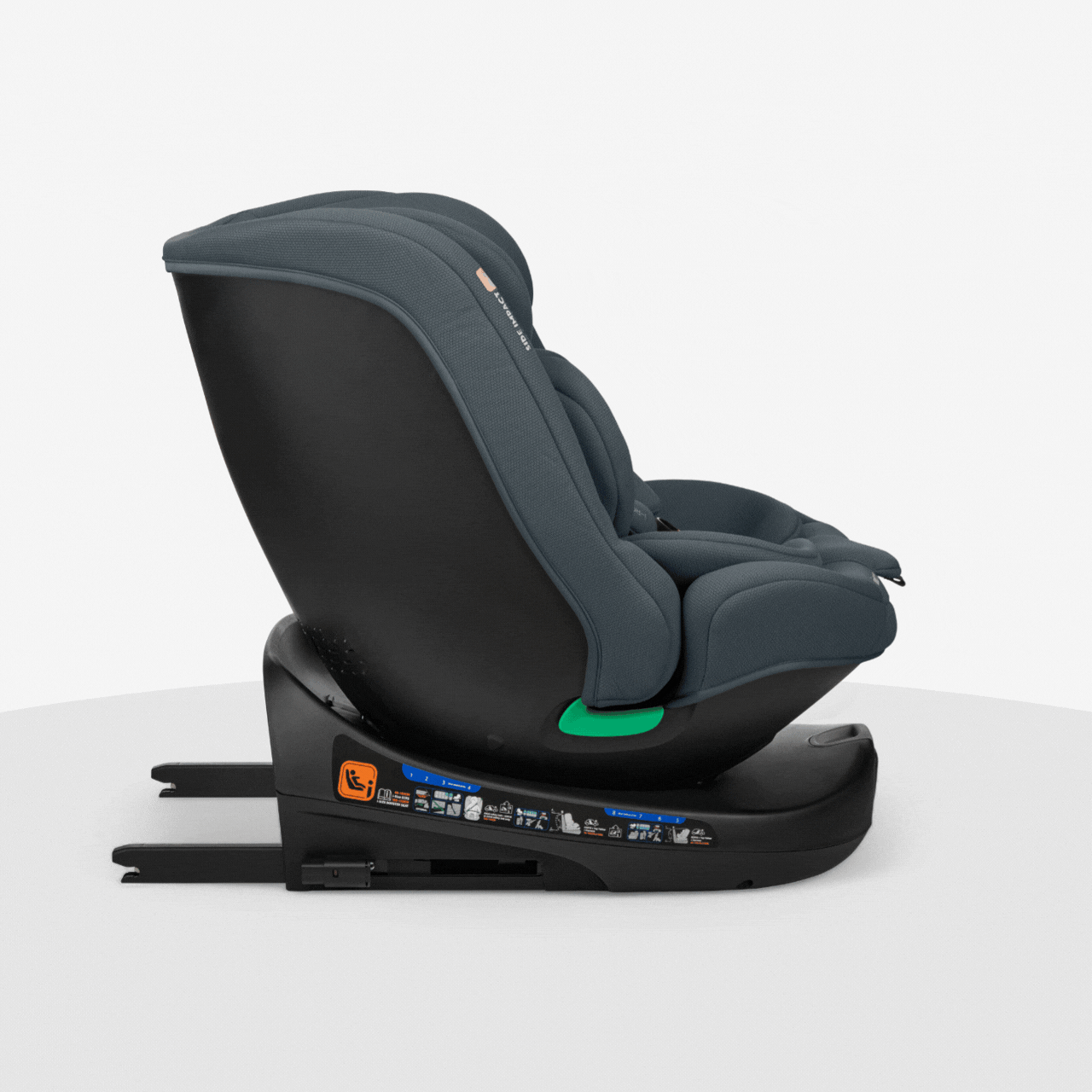 KikkaBoo® Otroški avtosedež 360 i-Round i-SIZE (40-150 cm) Dark Grey KikkaBoo