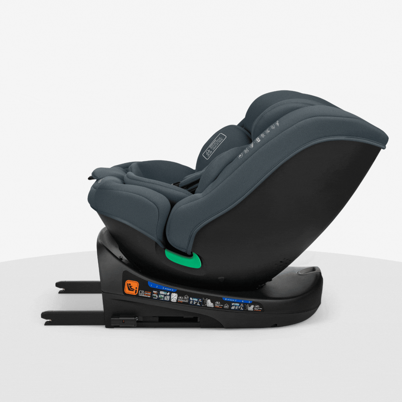 KikkaBoo® Otroški avtosedež 360 i-Round i-SIZE (40-150 cm) Dark Grey KikkaBoo