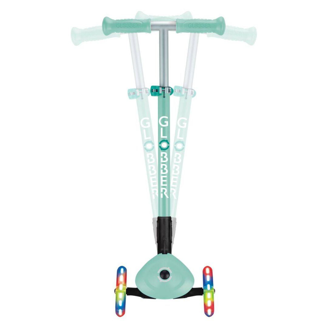 Globber® Otroški skiro s svetlečimi kolesi Primo Mint Globber