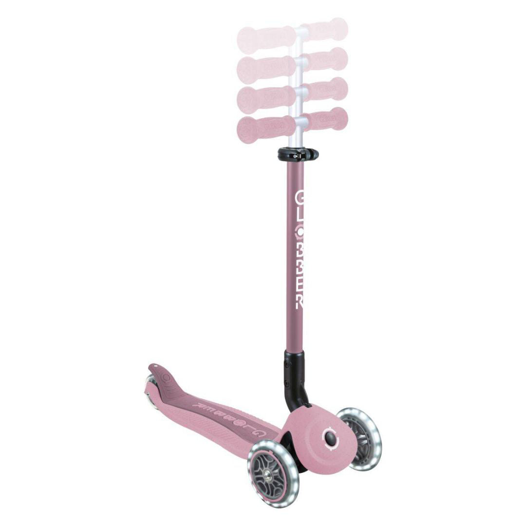 Globber® Zložljivi otroški skiro GO UP Active ECO s svetlečimi kolesi Berry Globber