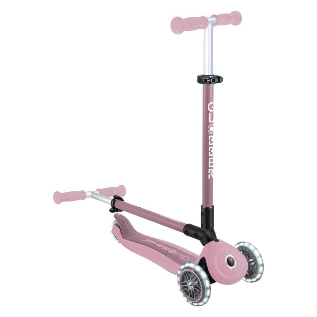 Globber® Zložljivi otroški skiro GO UP Active ECO s svetlečimi kolesi Berry Globber