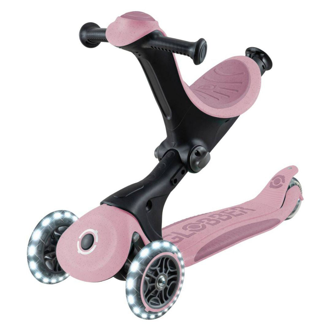 Globber® Zložljivi otroški skiro GO UP deluxe 360° s svetlečimi kolesi Berry Globber