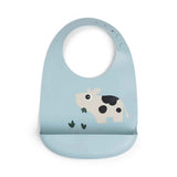 Done by Deer® Silicone bib Dotti Blue