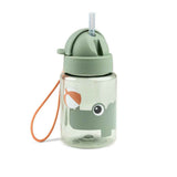 Done by Deer® Steklenička s slamico Playground Green 280 ml