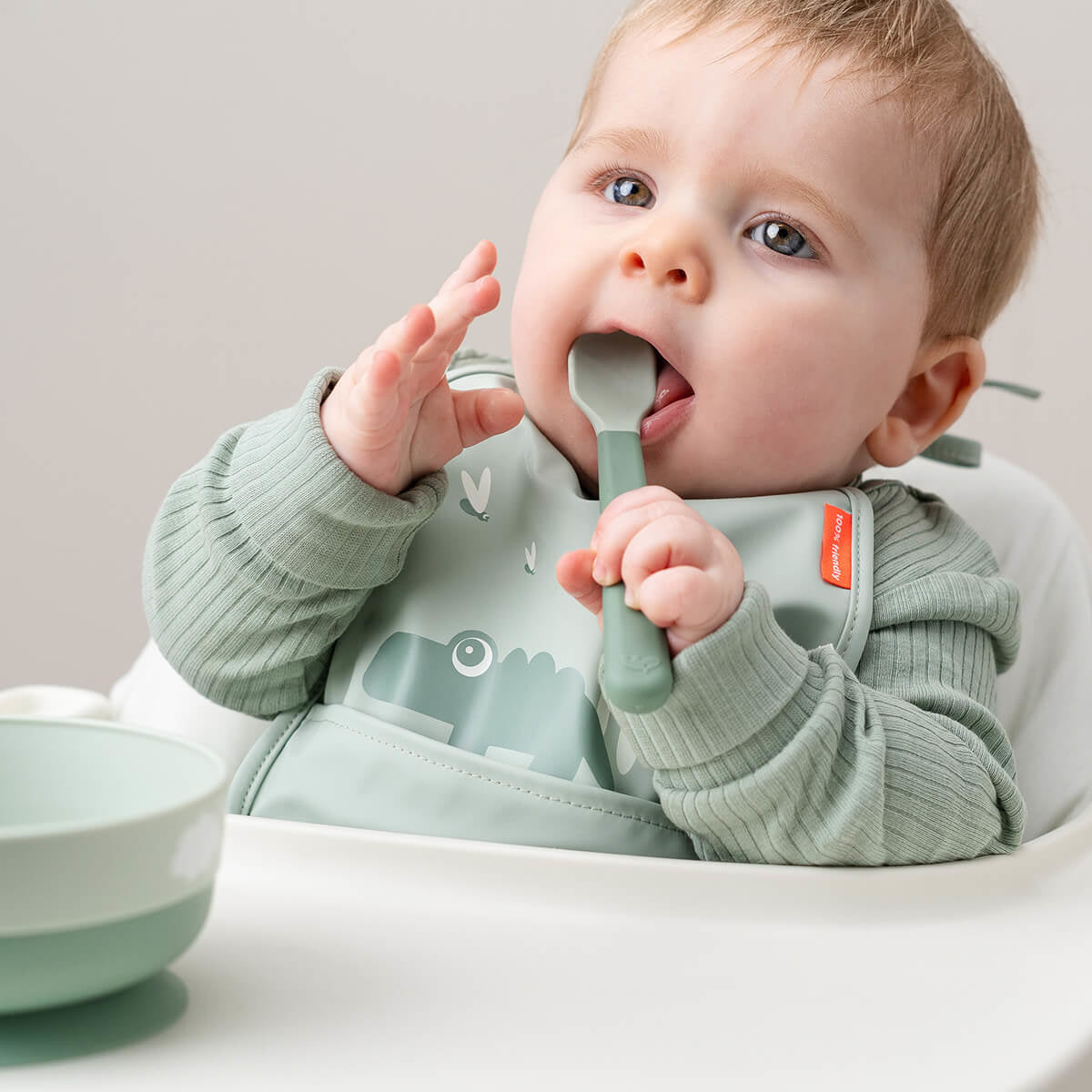 Done by Deer® Set žličk za uvajanje Foodie Sand Done by Deer