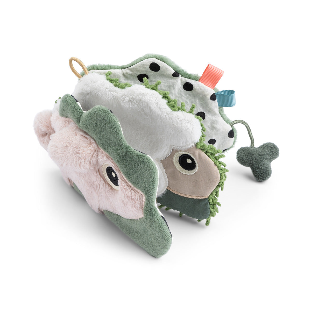 Done by Deer® Senzorična mehka knjigica Tiny Farm Colour Mix Done by Deer