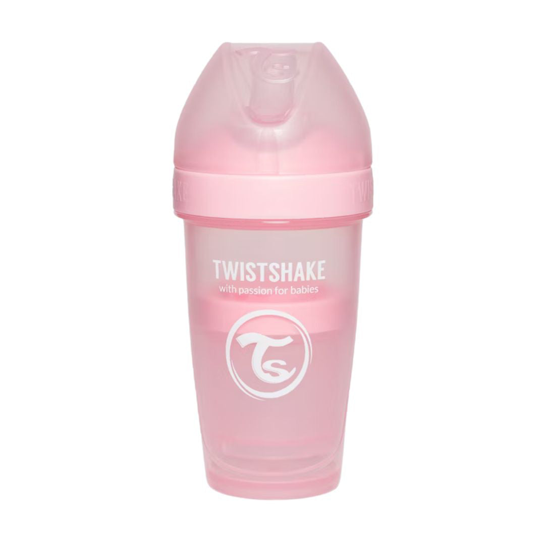 Twistshake® Steklenička PRO Double Anti-Colic 260ml Pastel Pastel Pink Twistshake