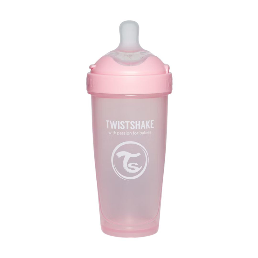 Twistshake® Steklenička PRO Double Anti-Colic 330ml Pastel Pink Twistshake