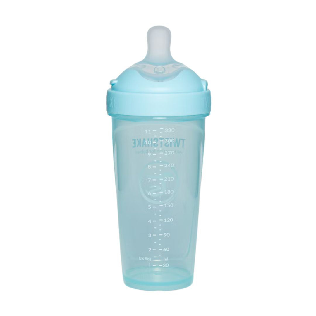 Twistshake® Steklenička PRO Double Anti-Colic 330ml Pastel Blue Twistshake