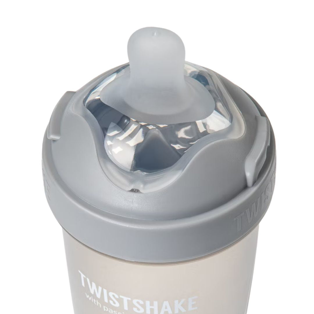 Twistshake® Steklenička PRO Double Anti-Colic 330ml Pastel Grey Twistshake