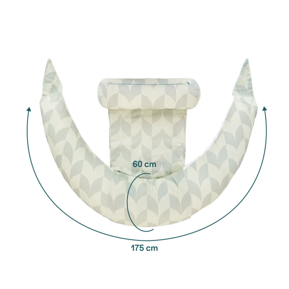 Koala Babycare® Blazina za nosečnice Hug+ Comfy Fan Green Koala Babycare