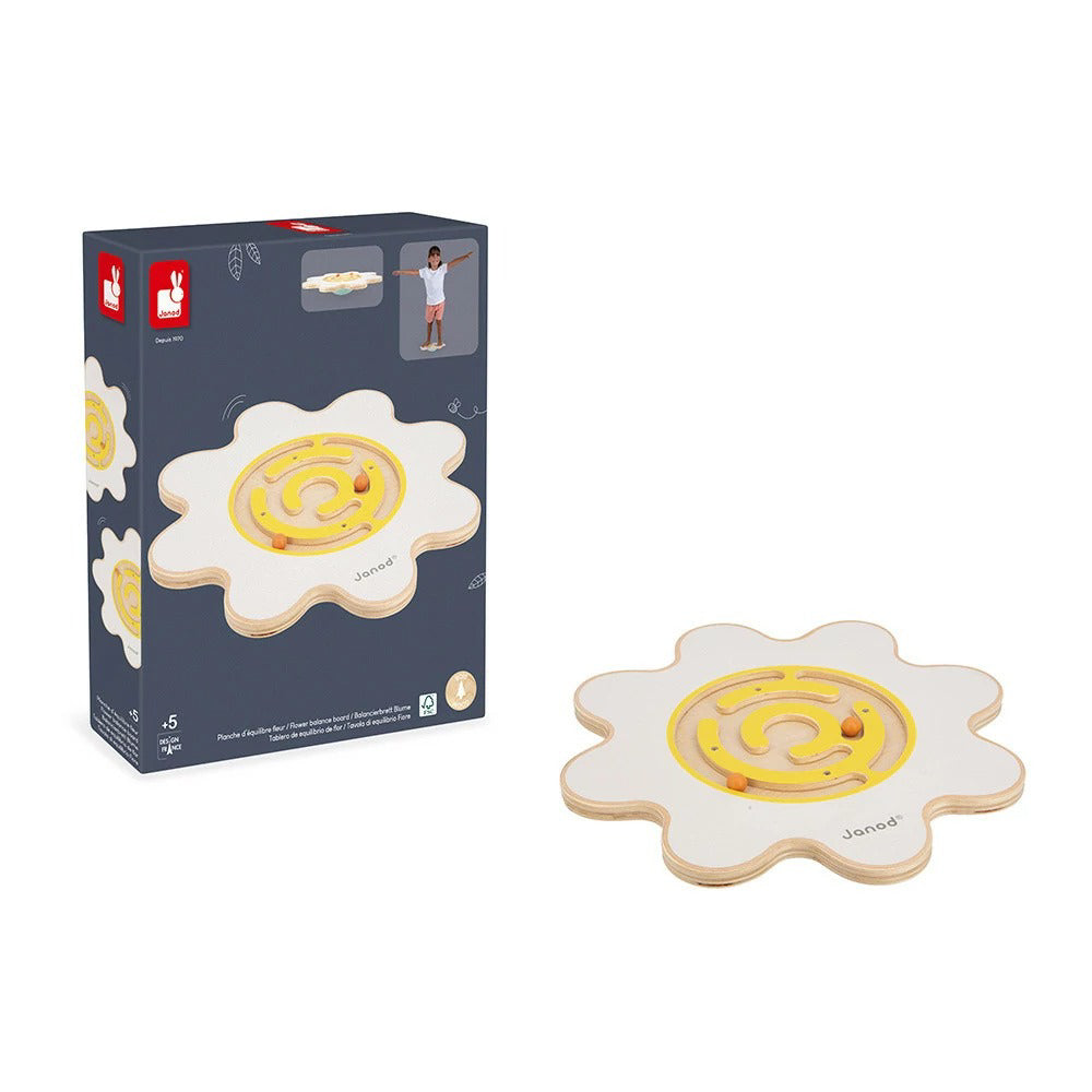 Janod® Leseni ravnotežni disk Flower Janod