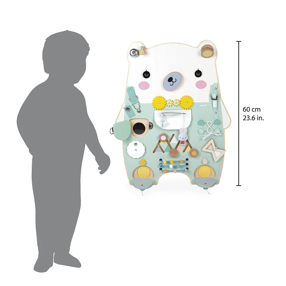 Janod® Lesena aktivnostna tabla Bear Janod