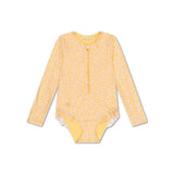 Swim Essentials® Otroške enodelne kopalke Yellow Flowers