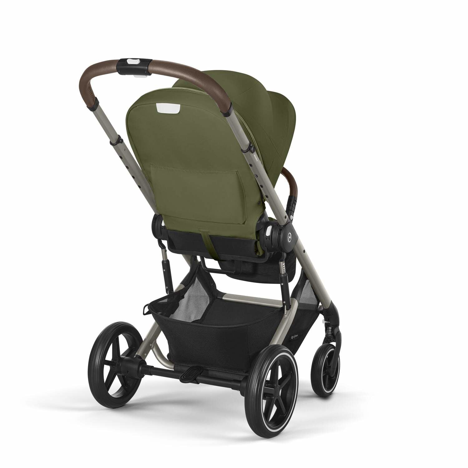 Cybex® Otroški voziček s košaro 2v1 Balios S Lux (0-22 kg) Moss Green (Taupe Frame) Cybex
