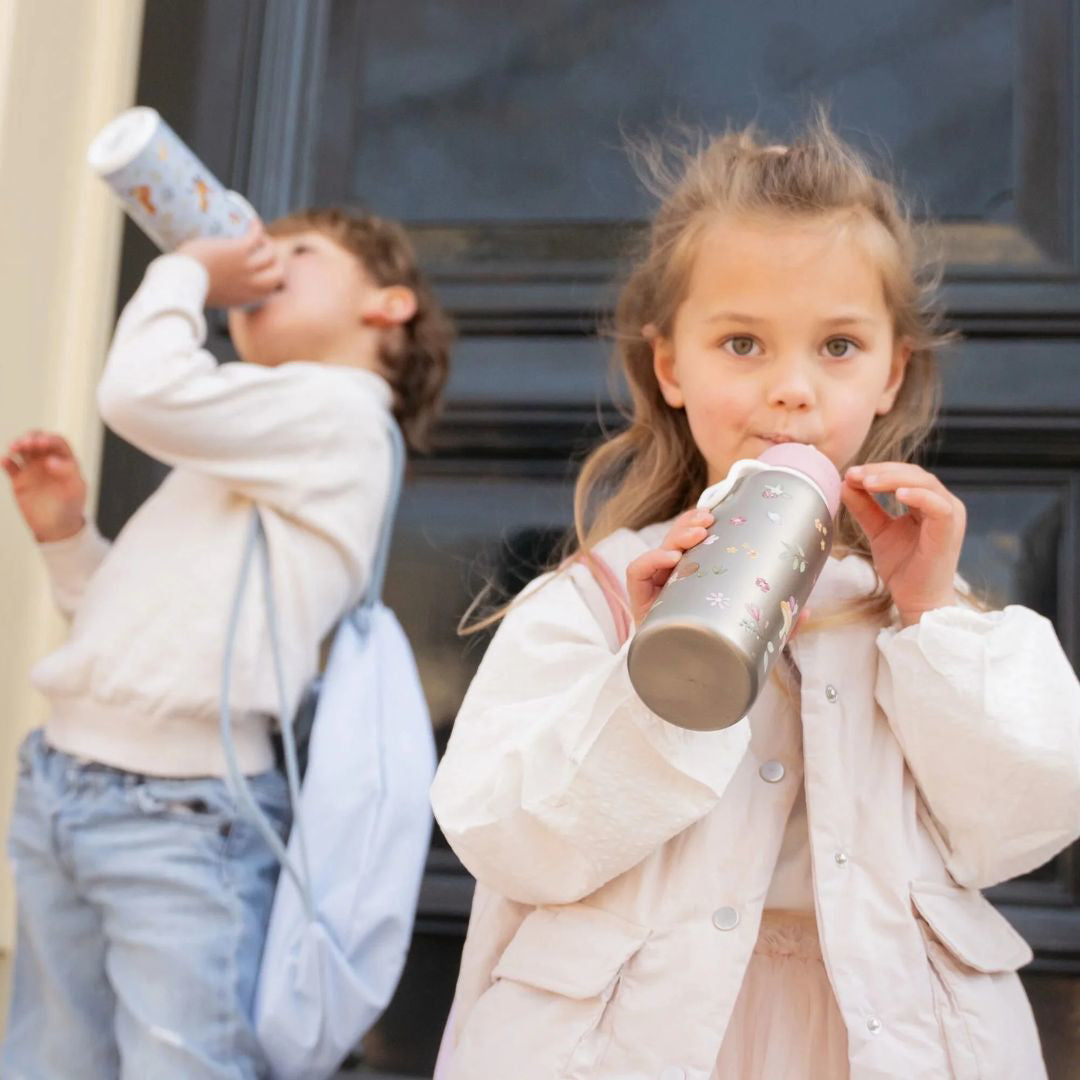 Little Dutch® Otroška steklenička iz nerjavečega jekla flip-up Fairy Wonders 350ml Little Dutch