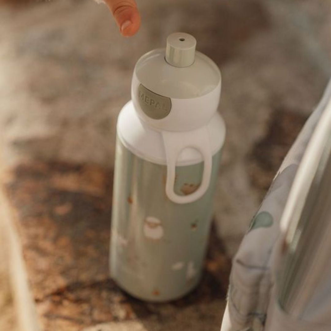 Little Dutch® Steklenička za pitje pop-up Little Farm 400ml Little Dutch