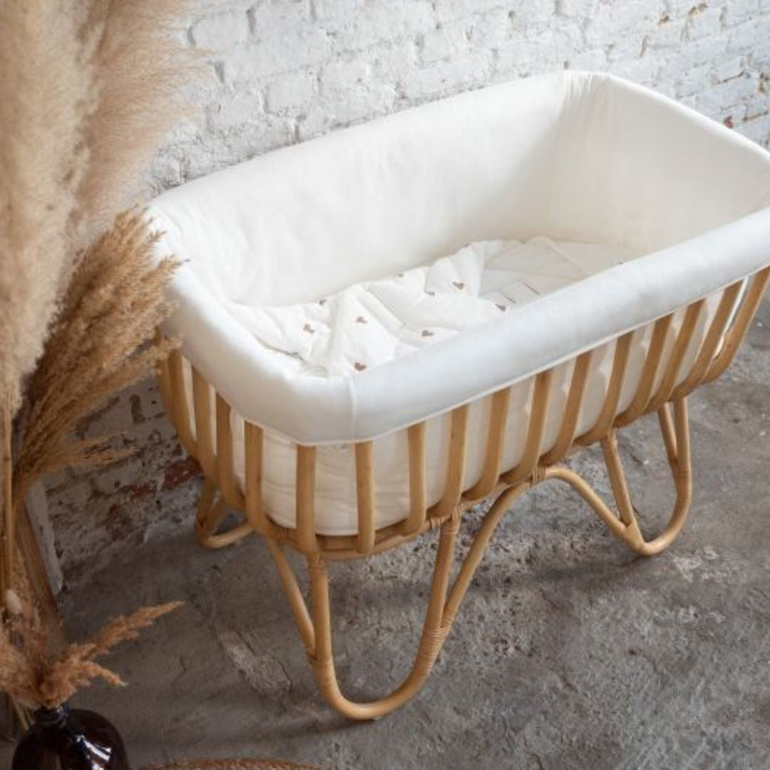 Childhome® Posteljica iz ratana in obloga Childhome