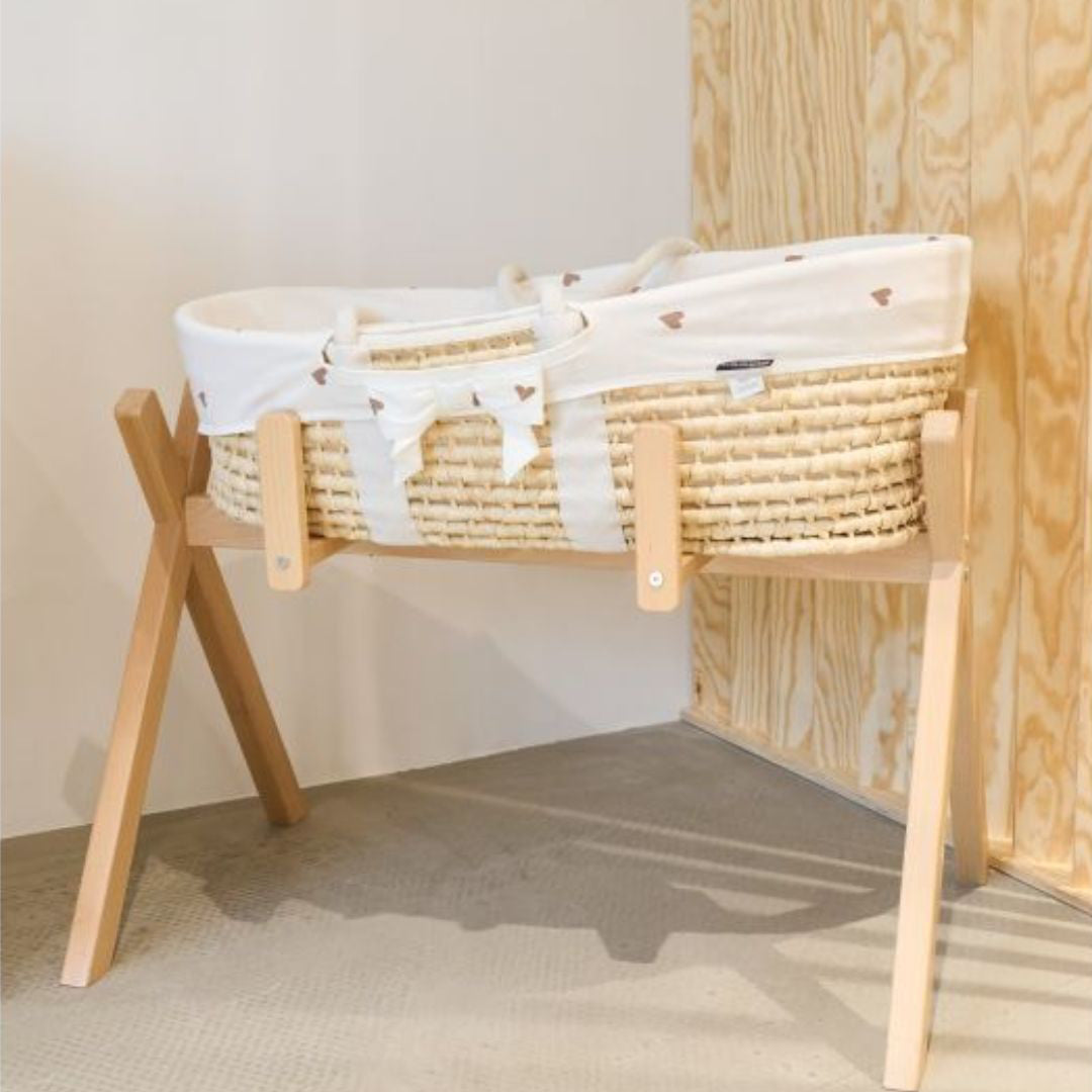 Childhome® Moses košara z ležiščem in prevleko Hearts Childhome