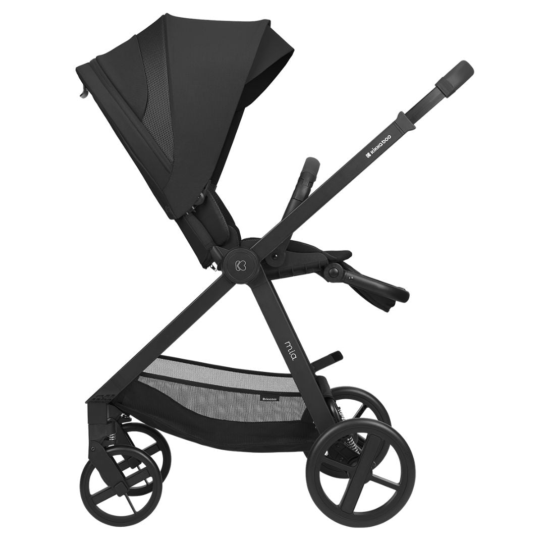 KikkaBoo® Otroški voziček s košaro 3v1 Mia Black KikkaBoo