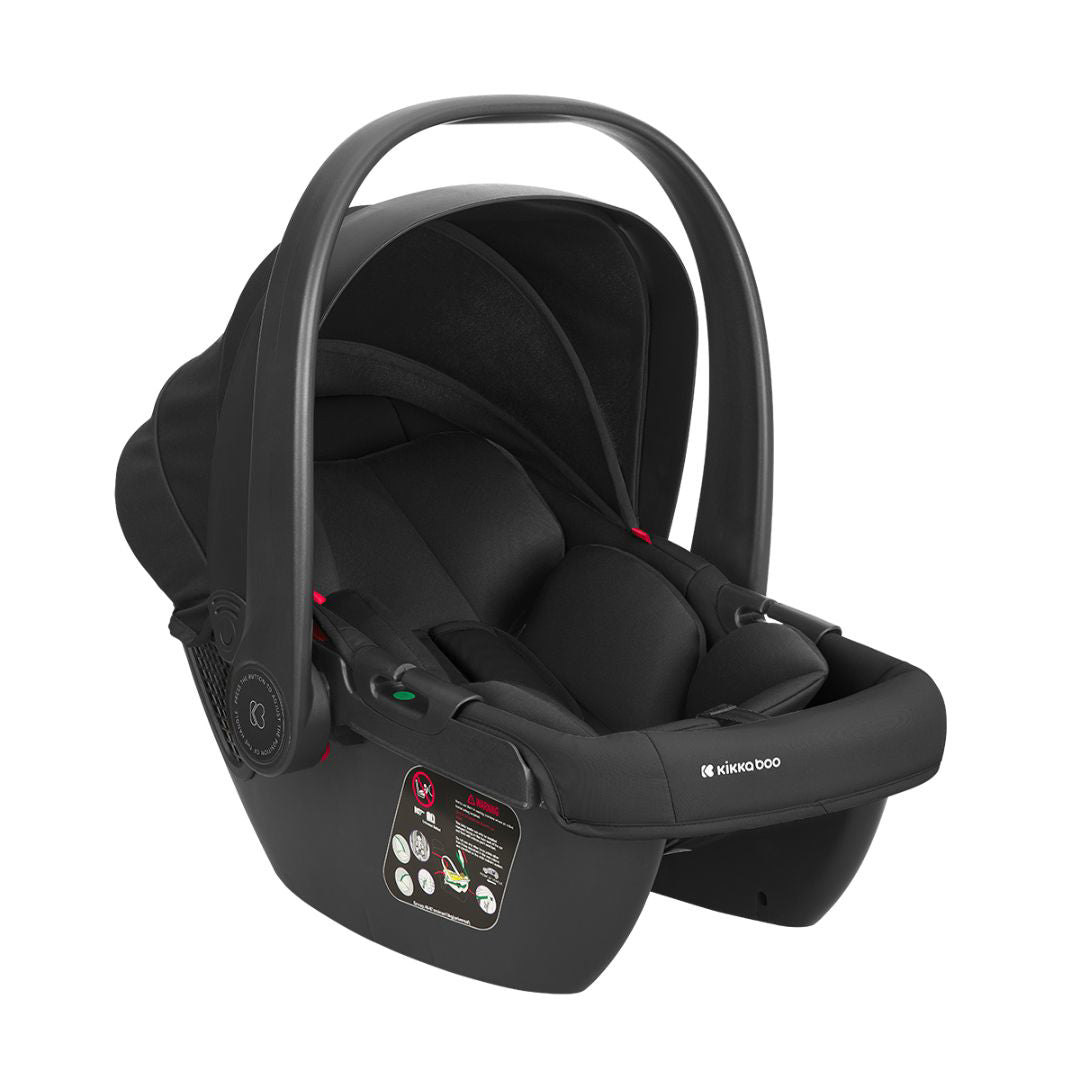 KikkaBoo® Otroški voziček s košaro 3v1 Mia Black KikkaBoo