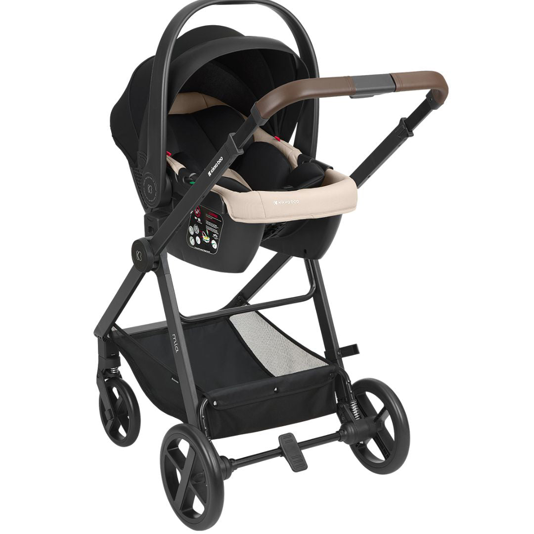 KikkaBoo® Otroški voziček s košaro 3v1 Mia Beige KikkaBoo