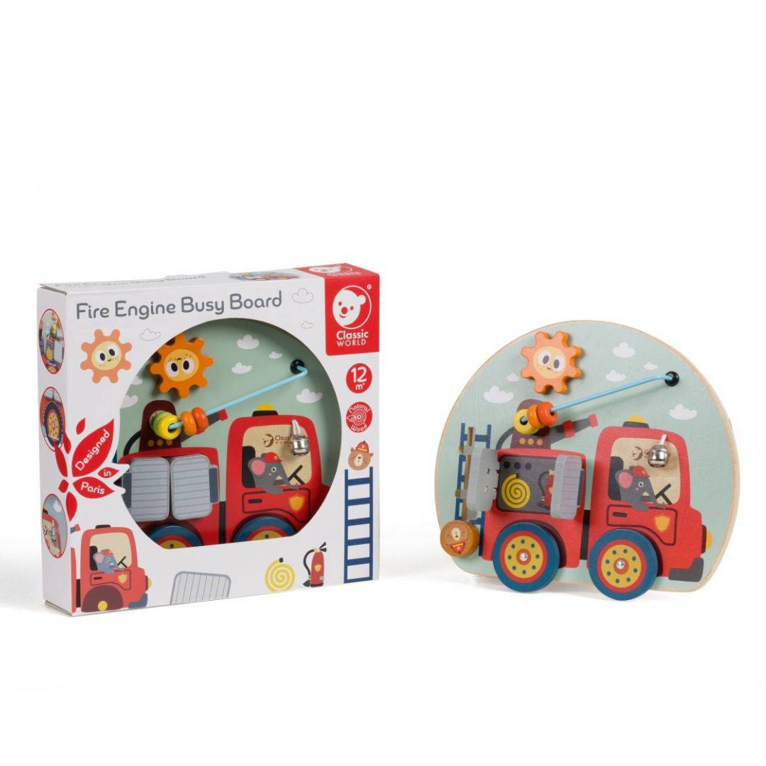 Classic World® Lesena aktivnostna tabla Gasilski avto Classic World