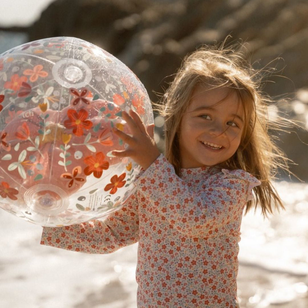 Little Dutch® Otroška kopalna majica z dolgimi rokavi Sunny Flowers Little Dutch