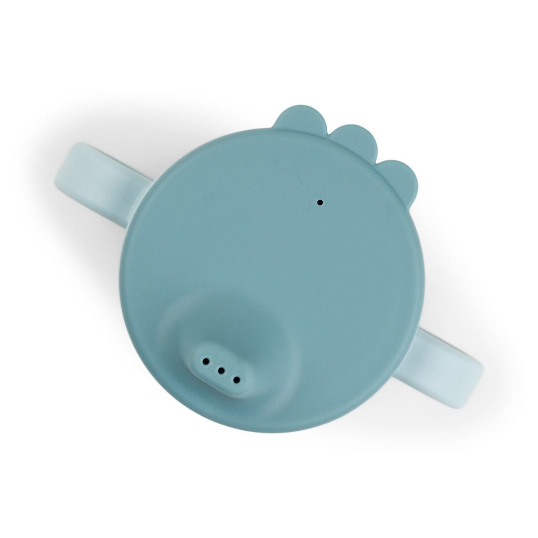 Done by Deer® Skodelica za učenje pitja Foodie Happy Dots Blue Done by Deer