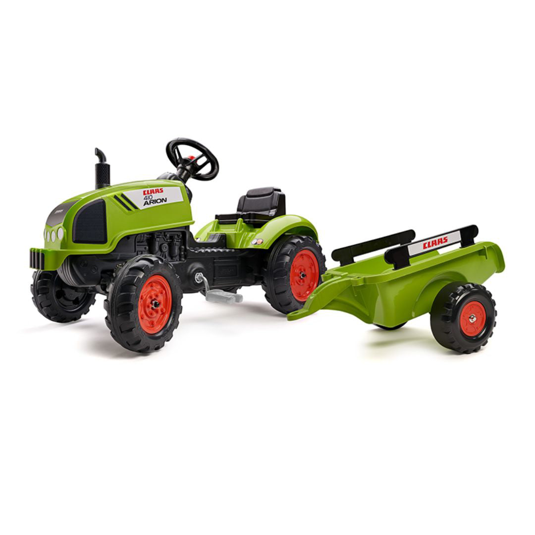 Falk® Traktor s pedali Claas Arion s prikolico Falk