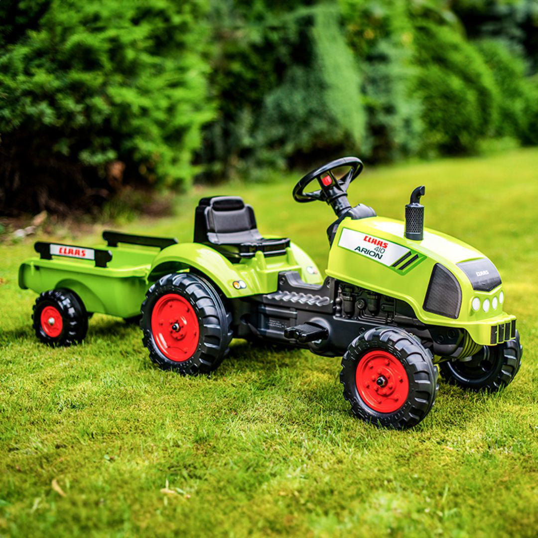 Falk® Traktor s pedali Claas Arion s prikolico Falk