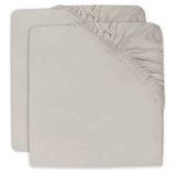 Jollein® Fitted Sheet Jersey 40/50x80/90 Nougat 2 Pack
