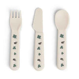 Done by Deer® Foodie cutlery set Tiny farm Sand