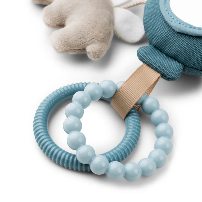 Done by Deer® Aktivnostna igračka za voziček z ogledalcem Happy Clouds Blue Done by Deer