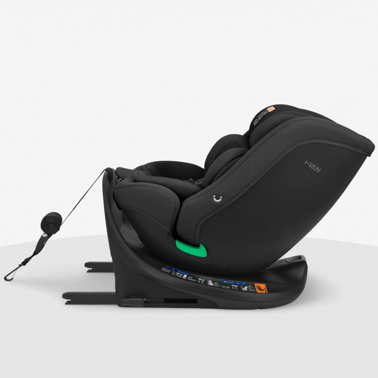 KikkaBoo® Otroški avtosedež 360°i-Van i-SIZE (40-150 cm) Black KikkaBoo