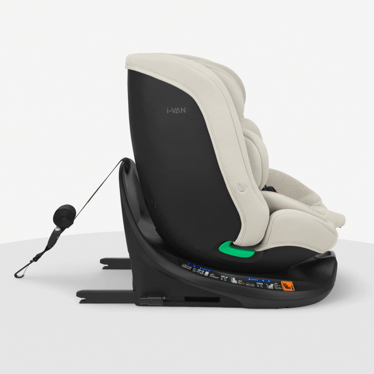 KikkaBoo® Otroški avtosedež 360°i-Van i-SIZE (40-150 cm) Light Beige KikkaBoo