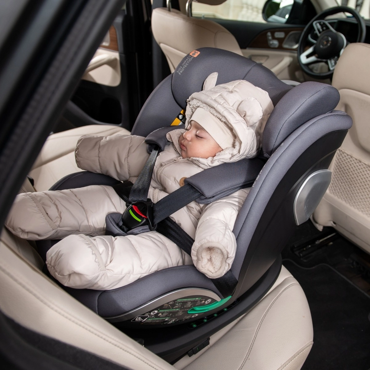 KikkaBoo® Otroški avtosedež 360° i-Drive i-SIZE (40-150 cm) Dark Grey KikkaBoo