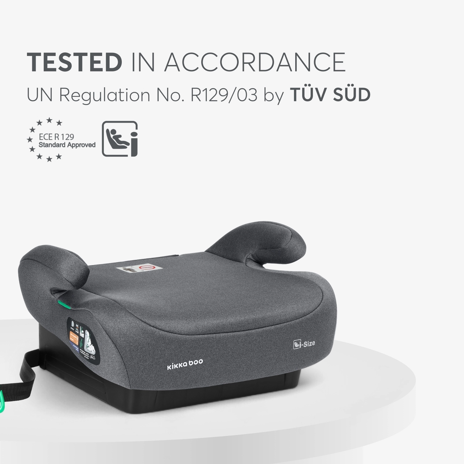 KikkaBoo® Otroški jahač i-Go i-SIZE (125-150 cm) Dark Grey KikkaBoo